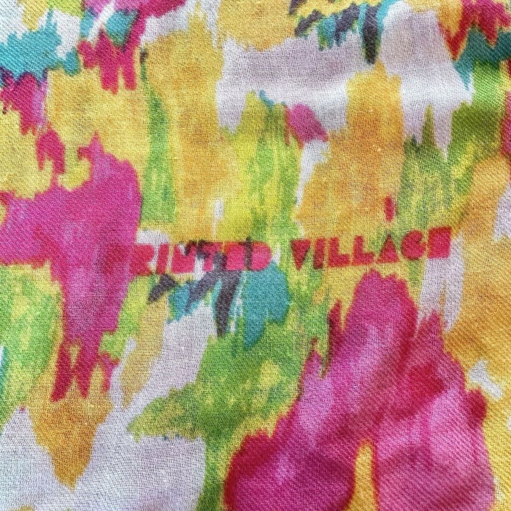 Printed Village Women Pink Scarf One Size - Picture 8 of 8